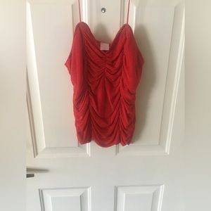 Red glittery No Boundaries size lrg tank top with thin straps